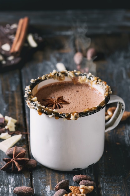 Mug of hot chocolate