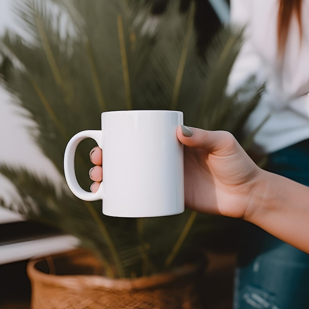 Mug mockup background design