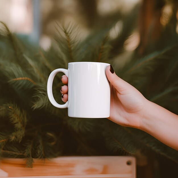 Mug mockup background design