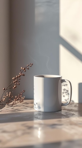 mug mockup minimalistic space aesthetic