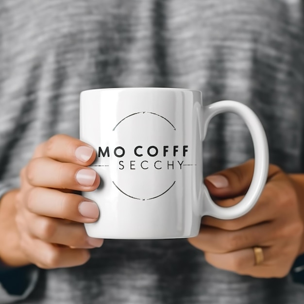 Photo mug mockup