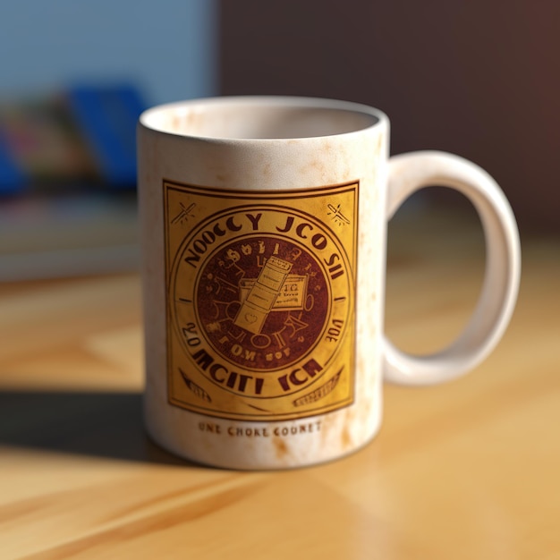 Photo mug mockup