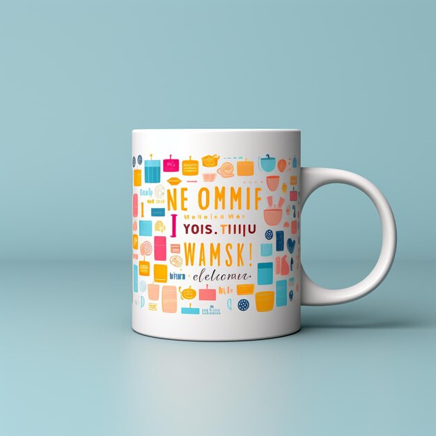 Photo mug mockup