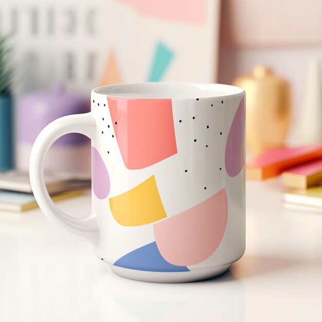 Photo mug mockup