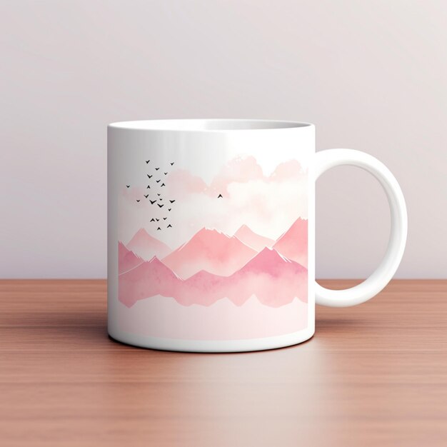 Photo mug mockup