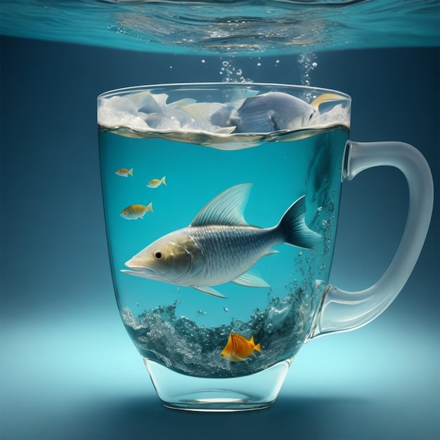 Mug In sea