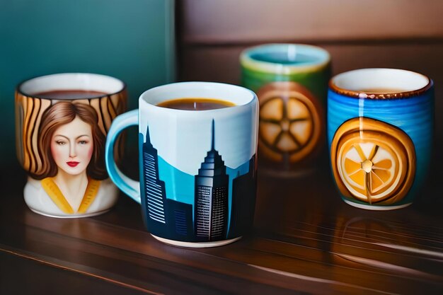 A mug with the skyline on it