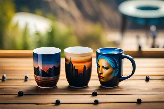 mugs with the skyline on them