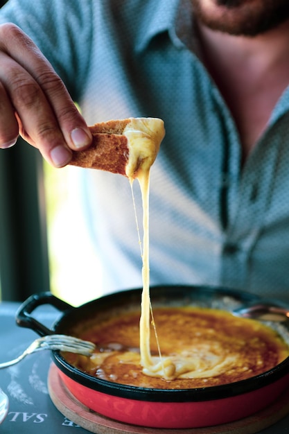 Muhlama corn porridge with cheese