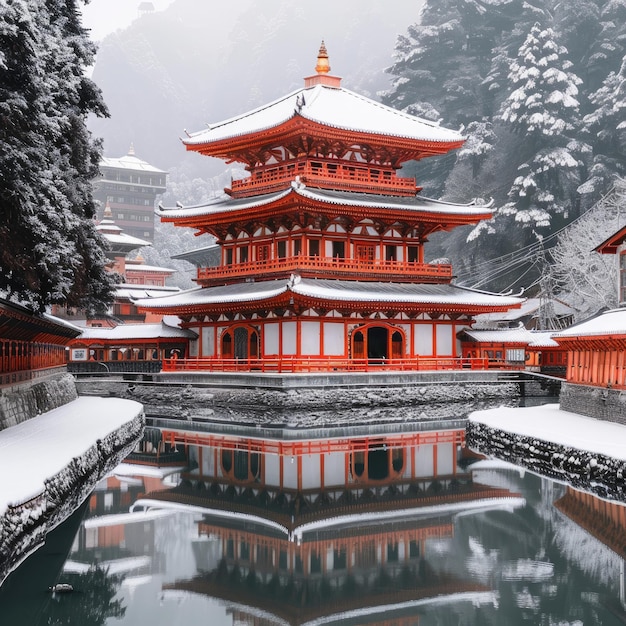 Photo muktinath temple mustang sacred pilgrimage site for both hindus and buddhists nepal