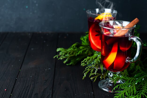 Mulled wine with spices