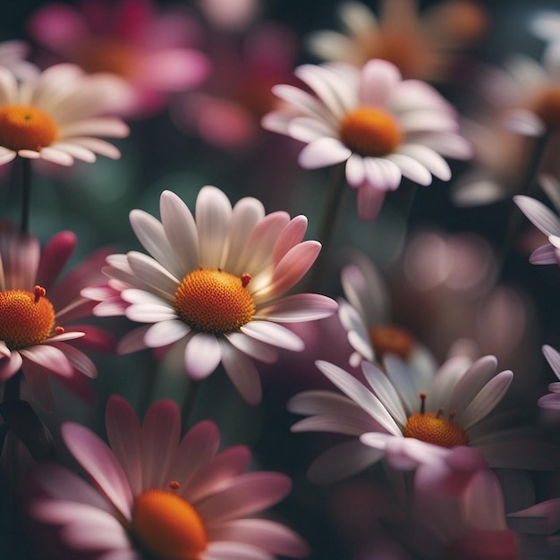 multi bloemen met een goede sfeer achtergrond