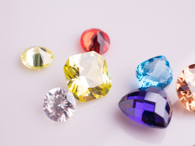 Photo multi-color of gemstone or jewel