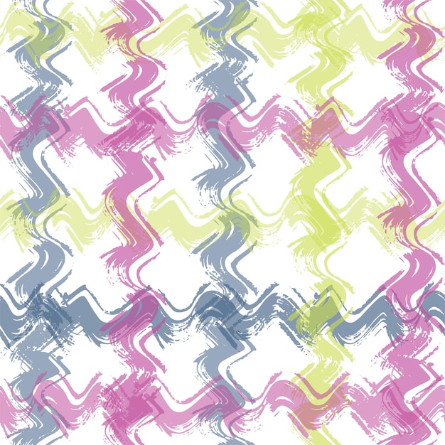 multi color overlapping wavy shapes form a creative pattern