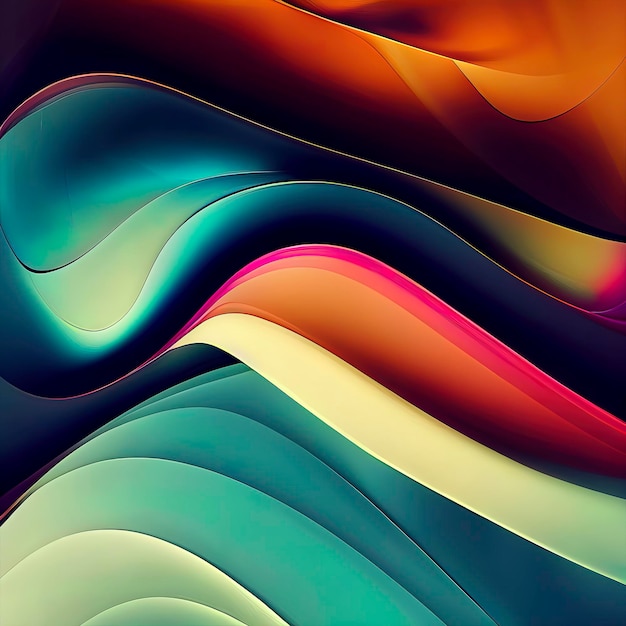 Разноцветная абстрактная жидкая текстура