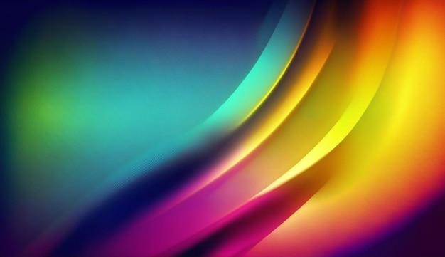 Multi colored abstract red orange green purple yellow colorful gradient wavy