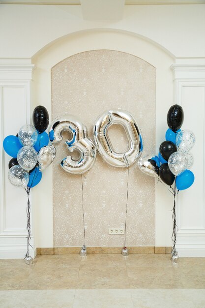 Multi-colored balloons for a cheerful holiday