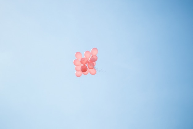 Multi-colored balloons for a cheerful holiday