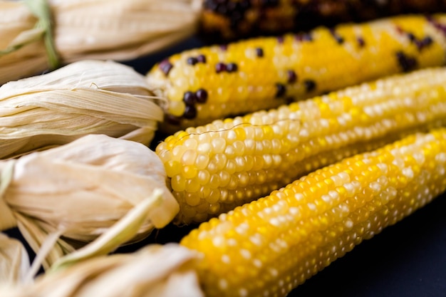 Multi colored indian corn made for Thanksgiving decoration.