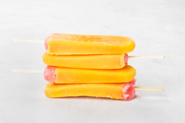 Multi-colored popsicles 