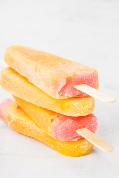 Multi-colored popsicles 