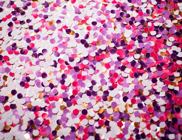 Multi colored and shiny confetti