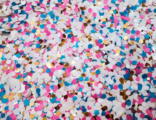 Multi colored and shiny confetti