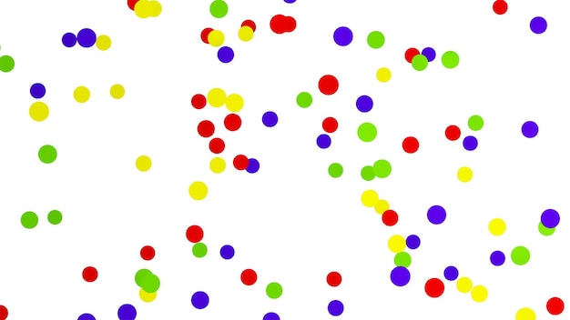multi colored spots against white background
