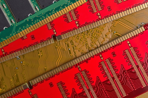 Multi-colored strips of random access memory