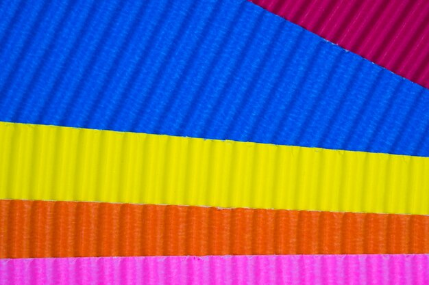 Photo multi coloured corrugated paper texture