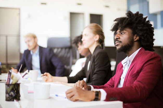 Multi-ethnic business team