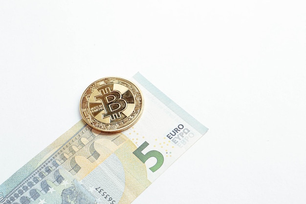 Multi euro dolar cash ander type nieuwe generatie bankbiljetten bitcoin