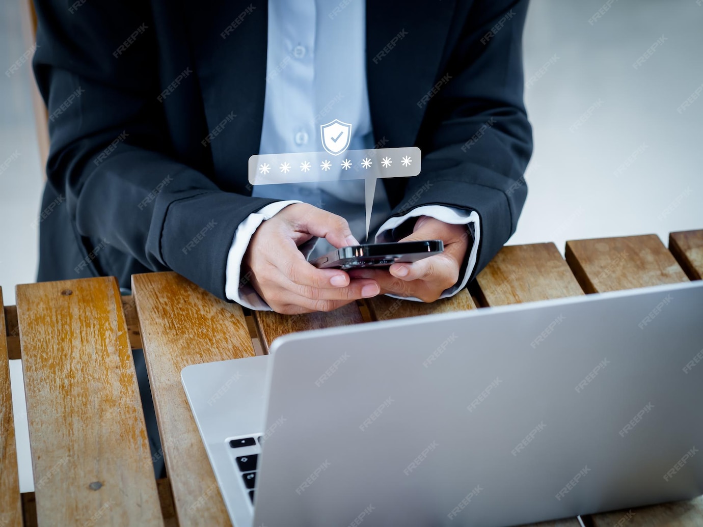 Premium Photo Multi factor authentication concept virtual safety