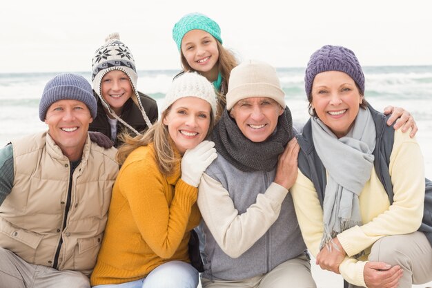 Multi generatie familie allemaal samen