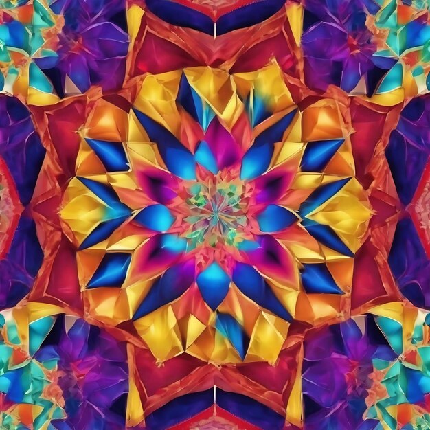 Multi kaleidoscope pattern geometric design