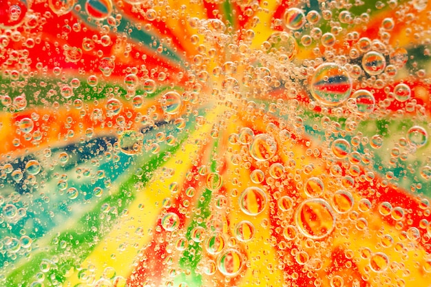 Multicolor abstract background with bubbles. 