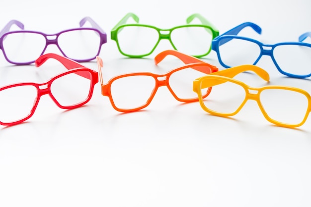 Photo multicolor eye glasses frames