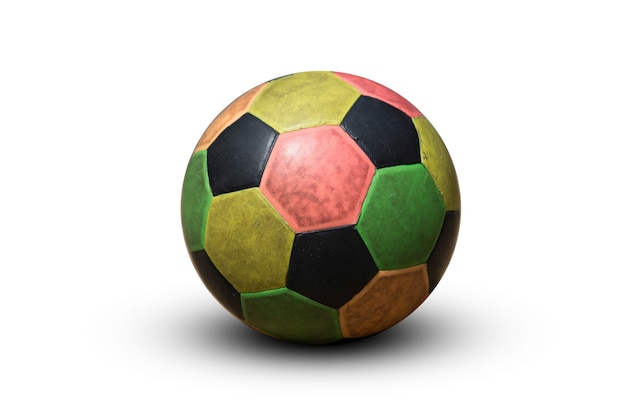 Multicolor Football isolated on white background