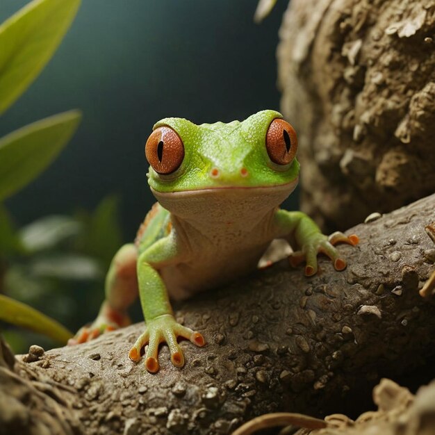 Multicolor Gecko CloseUp Photography of a Curious Creature Generated by AI