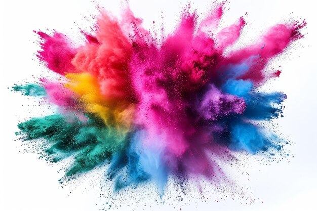 Multicolor powder explosion