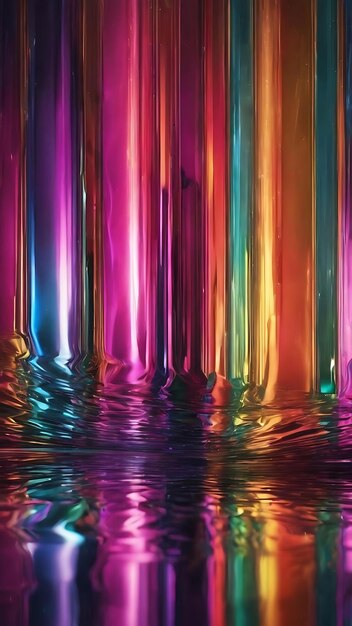 Multicolor reflections background