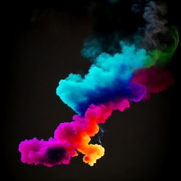 Multicolor smoke