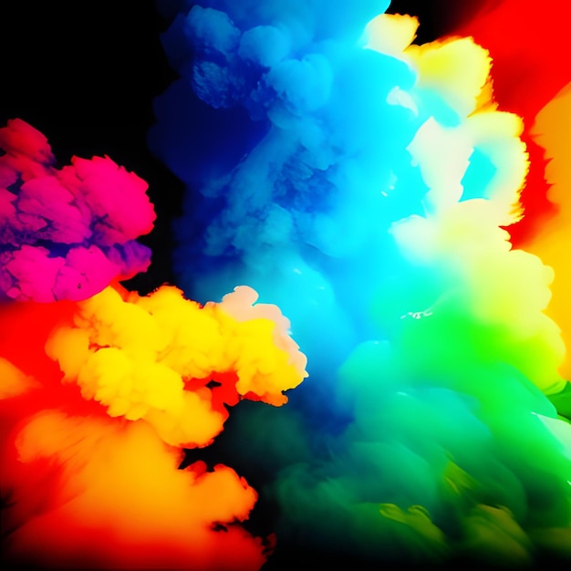 Multicolor smoke