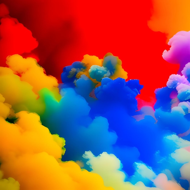 Photo multicolor smoke