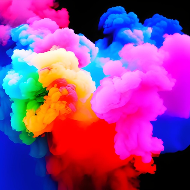 Multicolor smoke