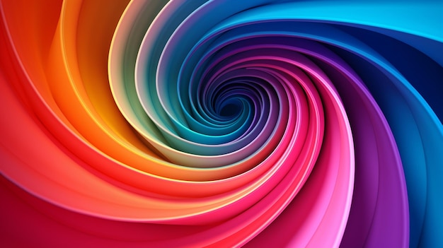 Multicolor spiral background