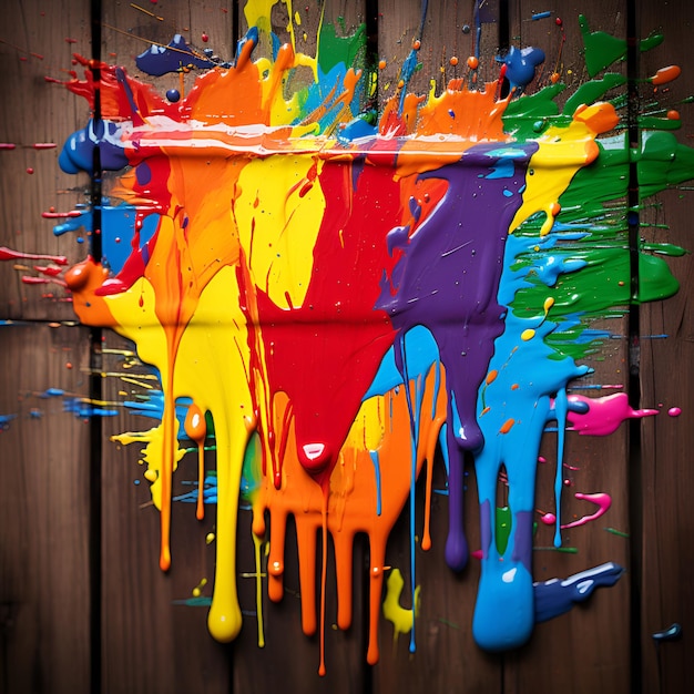 Multicolor splash background