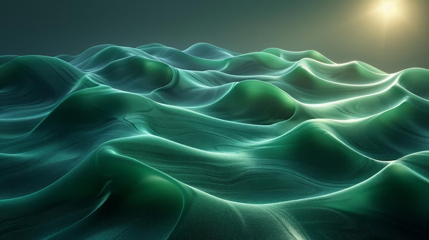 Photo multicolor waves representing the future of networking and technology