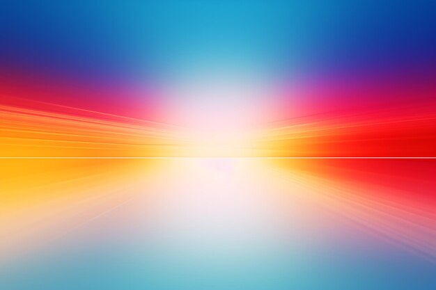Foto sfondo astratto multicolore linee lisce onde colore arcobaleno ai generato