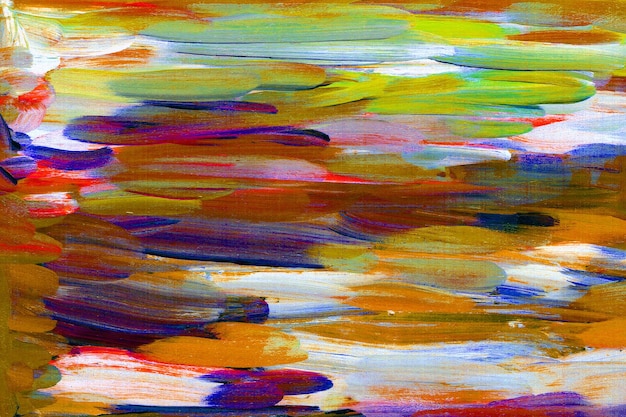 Photo multicolored abstract hand painted background